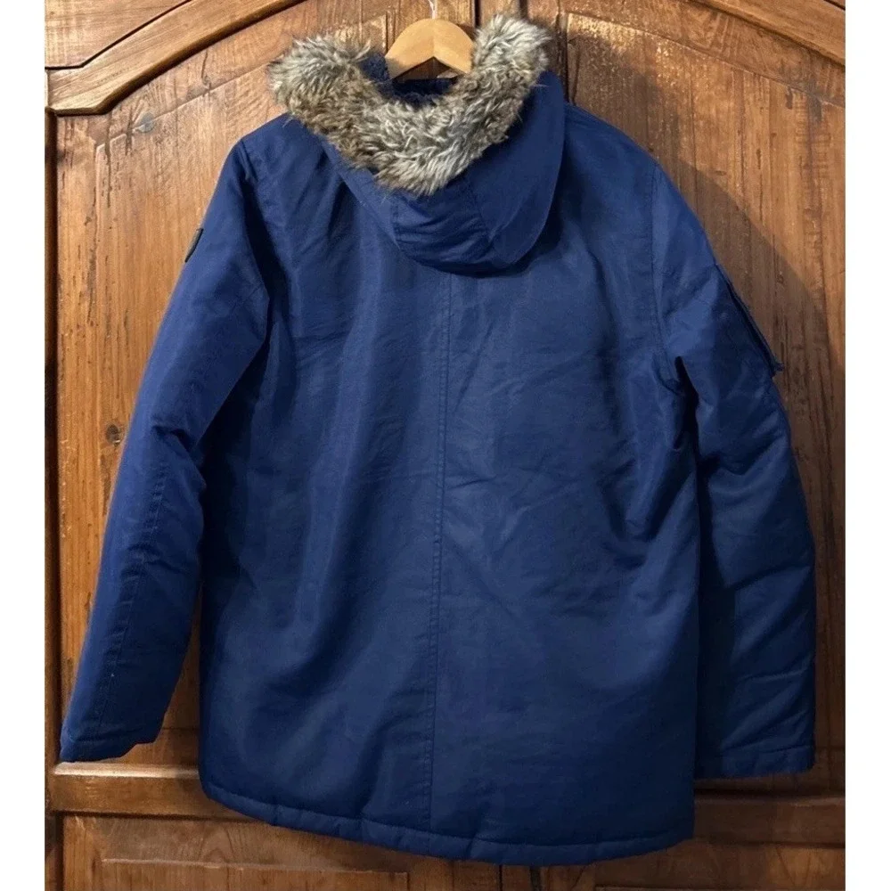 Boys Ralph Lauren Polo Water Resistant‎ Down Parka Blue Sz XL 18-20